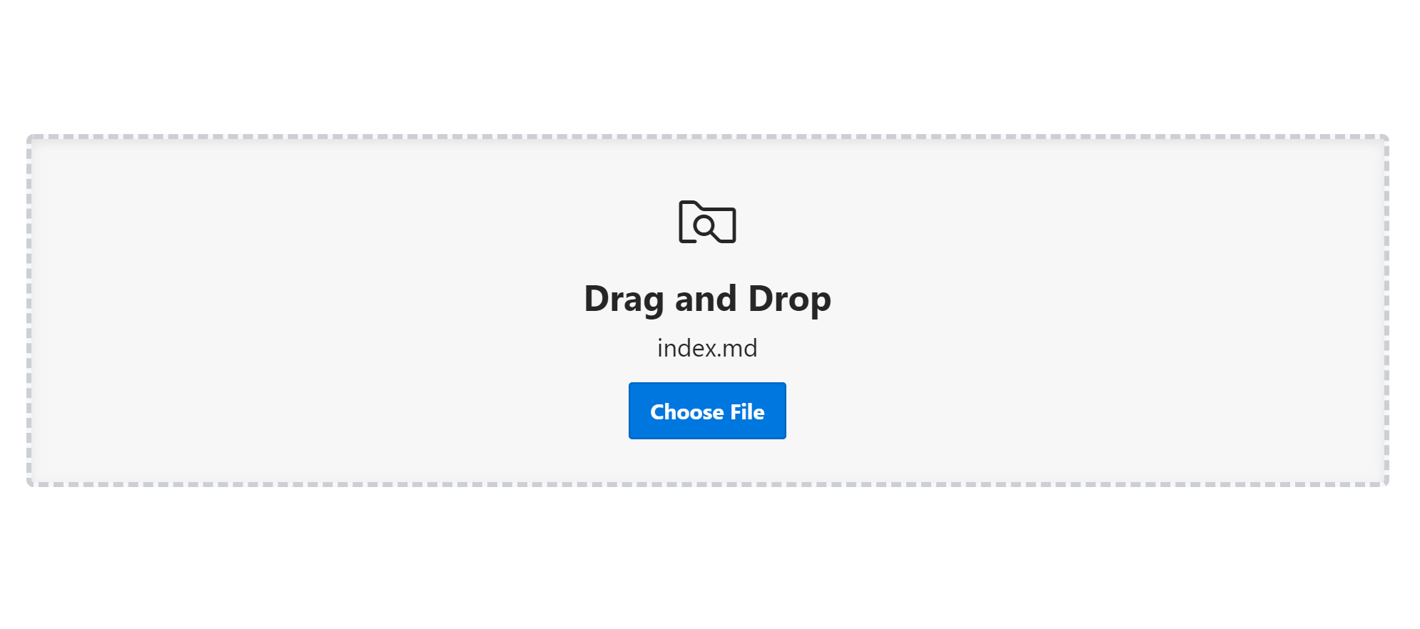Dropzone with improved UX