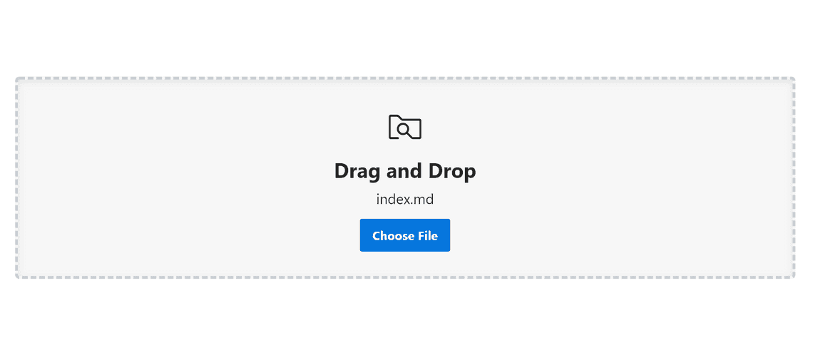 Dropzone with improved UX