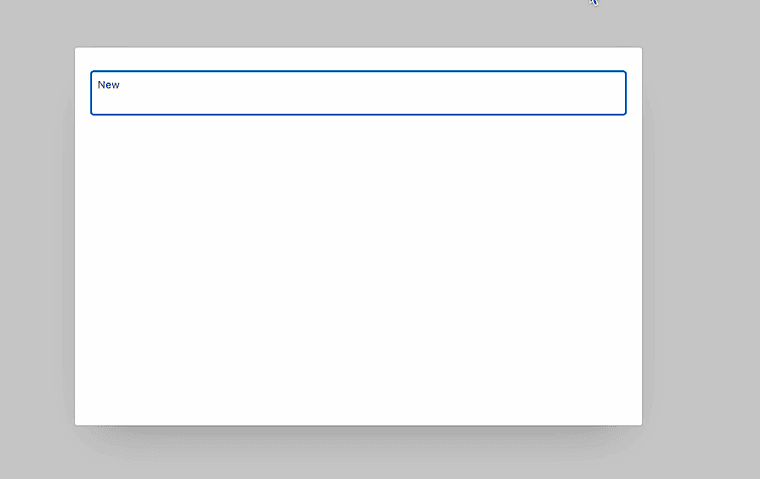 Screenshot of 
APEX popup with a single text input in it. It is centered on the page and the background page darkened.